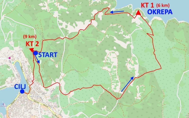 Vela Strka 2018 – Mali Trail karta