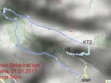 3 kolo Strka Trail lige 2017 – karta utkre GPS
